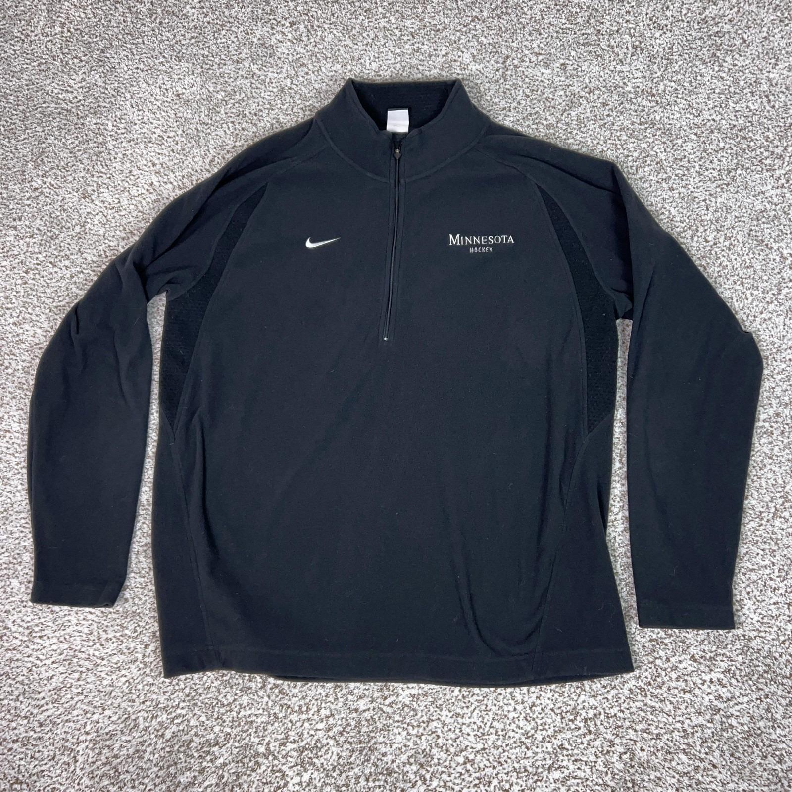 Minnesota Gophers Pullover Mens 2xl Black Hockey Nike Therma Fleece College Ncaa